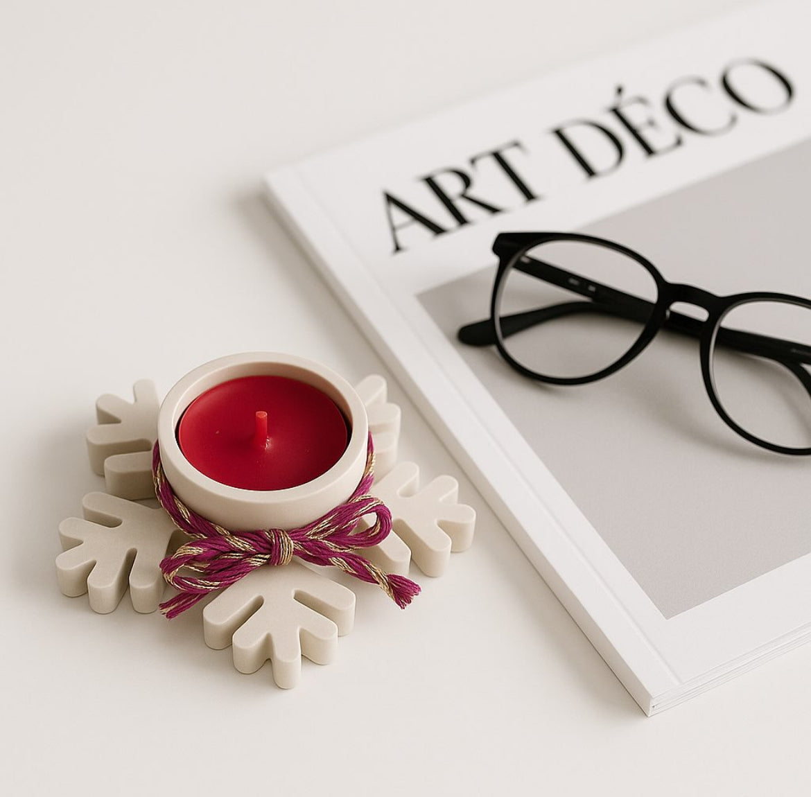 Bougeoir Flocon de Noël